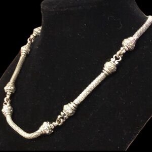Tibetan Silver Necklace 16” Super high quality in person, and so pretty